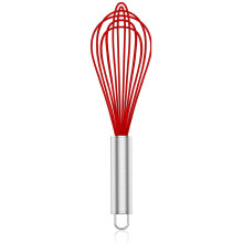 Silikon-Schneebesen (1/2/3er-Pack) – Kratzfestes Schneebesen-Set aus Edelstahl und Silikon für antihaftbeschichtetes Kochgeschirr