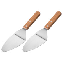 2-teiliges Set: Backspatel, Metallspatel, Pizzaspatel, Bratspatel, Backschaufel, Ofenpizzaheber