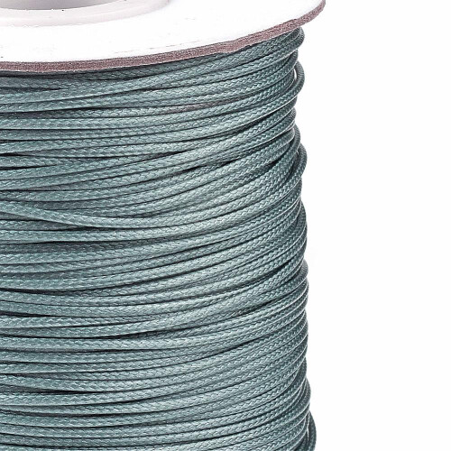 1Roll Korean Waxed Polyester Cord Gray 1mm about 85yards/roll 1