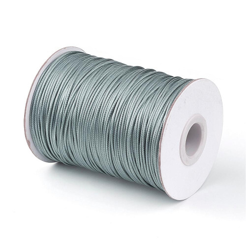 1Roll Korean Waxed Polyester Cord Gray 1mm about 85yards/roll 2