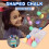 ESULOMP Easter Children Eggs Sidewalk Chalk 6 Colors Eggs-Shaped 2