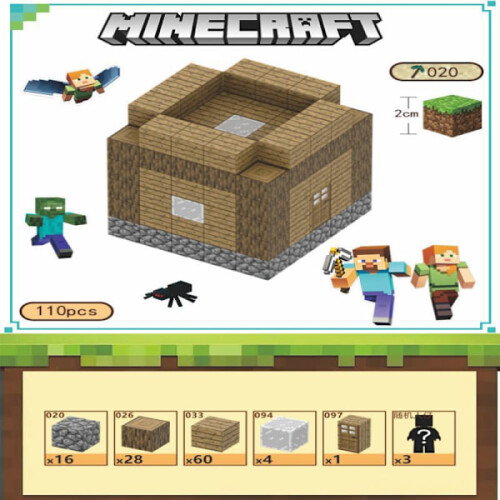 Τουβλάκια Minecraft, συμπεριλαμβανομένων 110 μαγνητικών παιχνιδιών έξι όψεων με 3