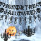 Σετ λάβαρων για το Halloween, γιρλάντα με λινάτσα και σχέδιο κεράσματος, συμβατή με 6