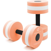 Water Dumbbells, Aquatic Exercise Dumbell Set of 2 Water Aerobic Exercise Foam Dumbbells Pool Resistance Water Fitness Equipment for Weight Loss
