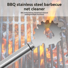 Stainless Steel Bbq Grill Scraper Grate Gadget Cleaner Bottle Opener