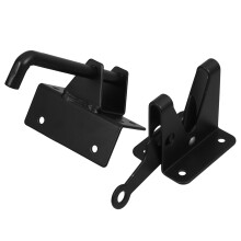 Fechadura de porta com dobradiça e trinco, combinação para portão de cerca, trava reforçada para portão externo.