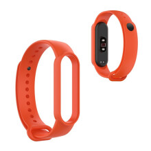 Kompatybilny z paskiem silikonowym Xiaomi Mi Smart Band6/5 z połyskiem - pomarańczowy