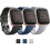 Conjunto de 3 pulseiras de silicone macio compatíveis com Fitbit Versa 2, Fitbit Versa e Fitbit Versa Lite. Ajustáveis para homens e mulheres. 1