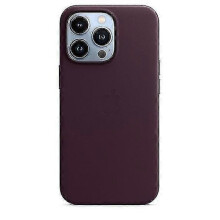 Skórzane etui kompatybilne z iPhonem 13Pro Skórzane etui z Magsafe-Perfect Dark Cherry