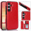 Compatível com Samsung Galaxy S24 - Capa elegante com compartimento para cartão/cartão rosa choque 3