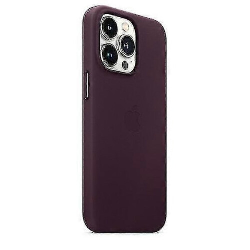 Capa de couro compatível com iPhone 13 Pro com MagSafe - Cor cereja escura perfeita 1