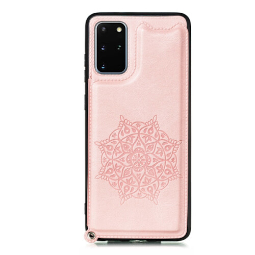 Capa lisa com compartimento para cartão - compatível com Samsung Galaxy S20FE Laranja 2