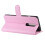 Compatível com OnePlus 8 - Capa carteira Litchi - Rosa claro Rosa claro 5