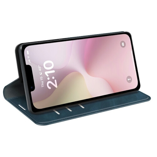 Kompatibel med iPhone16e-deksel med flippbeskyttelse, blå 2
