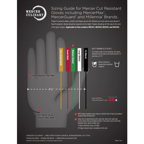 Mercer Culinary Millennia Schnittfester Handschuh | Klein 2