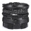 Bracelets en cuir faits main, lot de 5, noirs 2