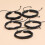 Bracelets en cuir faits main, lot de 5, noirs 3