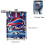 Bills Flagon Φιάλη ισχίου από ανοξείδωτο ατσάλι 8oz, δερμάτινη φιάλη τσέπης για άνδρες, 2