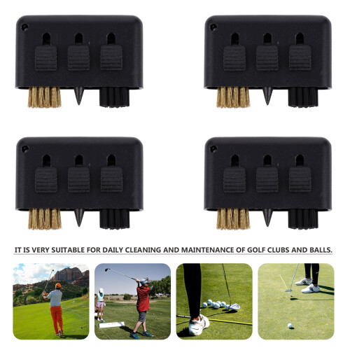 Golfmailan puhdistusharja, 4 kpl, urapää, urheilutarvikkeet, satunnainen väri 2