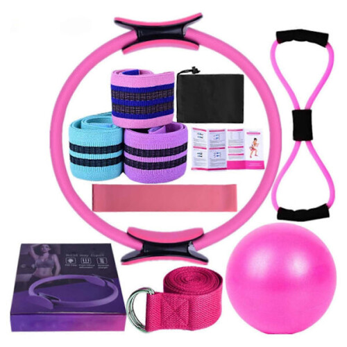 Κιτ Pilates Βασικό κιτ Pilates για γυναίκες Σετ δαχτυλιδιών Pilates με μπάλες Ζώνες