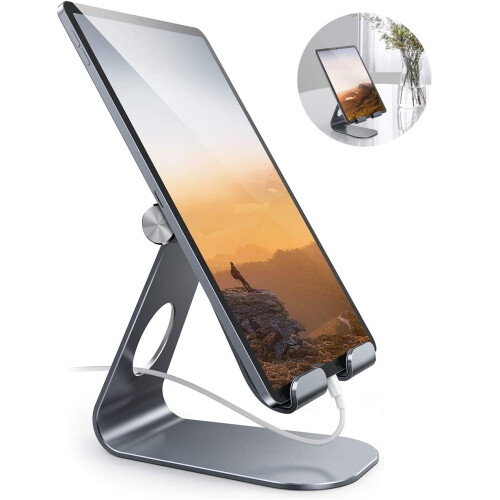 Ρυθμιζόμενη βάση στήριξης tablet QUTETN για iPad Pro/Air/Mini, Switch, Samsung Tab - Συμβατό με μοντέλα 9.7 2