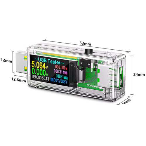 USB 3.0-Tester, digitales Multimeter mit IPS-Farbdisplay 2
