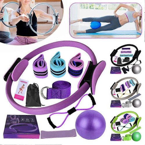 Κιτ Pilates Βασικό κιτ Pilates για γυναίκες Σετ δαχτυλιδιών Pilates με μπάλες Ζώνες 1