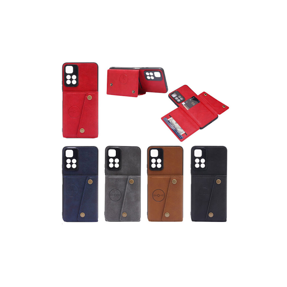 Compatible With Xiaomi Redmi Note 11 - Case With Card Holder Black 9164030618619