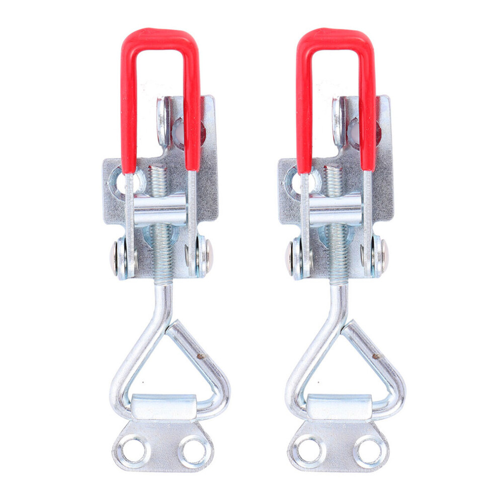 2Pcs Iron Pull Latch Clamp Heavy Duty Toggle Latches Smoker Latch Clamps 9164030619050