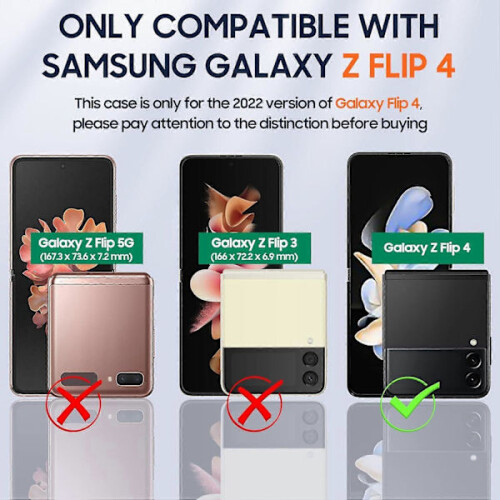 Συμβατό με Samsung Z Flip4Case, εξαιρετικά λεπτό ματ υπολογιστή, κόκκινο 1