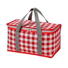 Isolierte Kühltasche, Camping-Lunchtasche mit Reißverschluss, Picknick-Folienbeutel, Outdoor-Camping, Rot