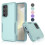 Capa compatível com Samsung Galaxy S24, resistente a impactos, 2 em 1, com proteção reforçada para Galaxy S24 2024 de 6,2 polegadas - Verde menta 1