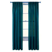 Lindo e elegante conjunto de cortinas de voile semitransparentes MR2teal, 54" x 84", com filtragem de luz, bolso para varão, para qualquer ambiente,