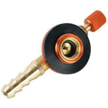 Adaptador de válvula de calefacción para estufa de gas de camping, regulador de manguera, recarga de tanque de gas propano, 1 unidad.