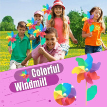 WinysinDIY Mehrfarbige Windmühle Gartenrasen Windmühle Dekoration Außendekoration