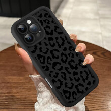 Συμβατή με θήκη iPhone13, θήκη από μαλακό TPU με εκτύπωση Cheetah σε έντονο ροζ χρώμα,