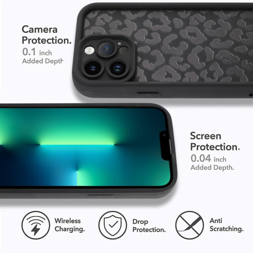 Συμβατή με θήκη iPhone13, θήκη TPU με εκτύπωση Cheetah σε έντονο ροζ χρώμα, λεπτή 2