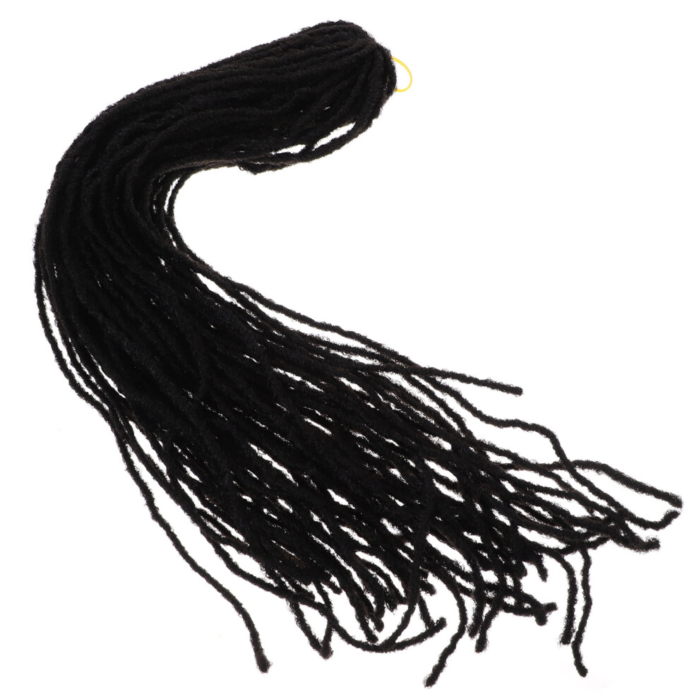 Unisex Women Hairpiece Extensions Fashion Dreadlocks Men's Wig Braid Ponytail Wigs Braiding Headband Dirty Little Braids High Temperature Wire Man
