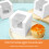 60 τεμάχια κουτιά για cupcakes 9x9x9cm με ένθετα & διαφανές παράθυρο, λευκά/καφέ δοχεία 5