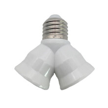 2-in-1 E27 lampfitting splitter adapter dubbele lamp Y-vormige lamphouder F8O3