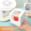 60 τεμάχια κουτιά για cupcakes 9x9x9cm με ένθετα & διαφανές παράθυρο, λευκά/καφέ δοχεία 4