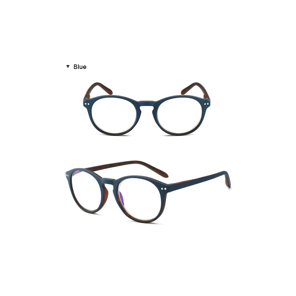Stylish reading glasses (Anti-Blue Light) Blue 4.0
