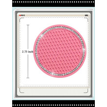 OBOSOE1Pack Autobekerhouderonderzetter met strass-steentjes, 7 cm, universeel voor auto's en SUV's, compatibel met de meeste voertuigen (roze)