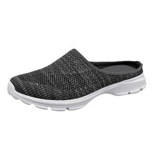Breathable Mesh Clogs SlipOn Mules with Thick Sole for Men and Women Casual Walking Shoes Gray 9.5 UK