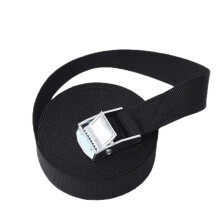Ratchet Tie Down Straps with Metal Buckle for Car Motorcycle Bike Cargo Securing (Black 300cm)