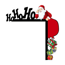 YiFudd Kerstdecoratie van houten deurkozijn, decoratie voor een huisfeest.