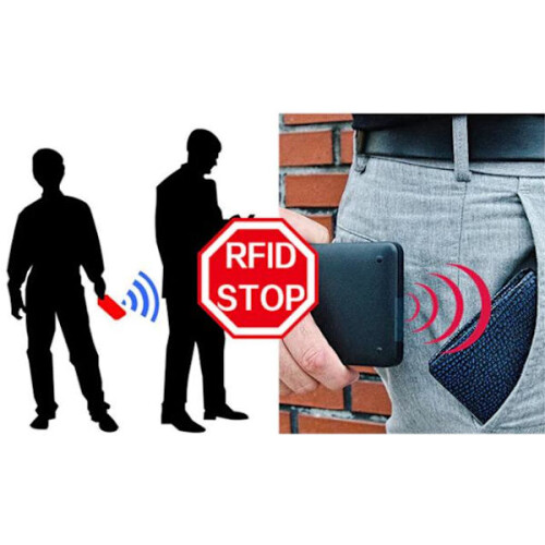 Θήκη καρτών με θήκη - Προστατεύει RFID - μέταλλο - πορτοφόλι - Ασημί Ασημί 1