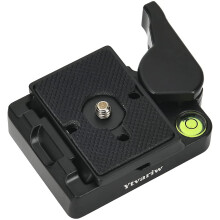 323RC2 Schnellwechselplattenadapter, Schnellverbindungsadapter mit Schnellwechselplatte, kompatibel mit Manfrotto-Einbeinstativ,