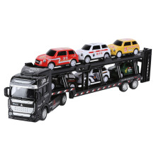 Tebru Carrier Truck Car Toys, Transporter Simulation Truck Alloy With 6 Small Car For 3 + Years Old Kids For Home Play