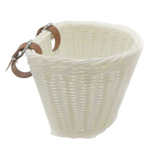 Panier enfant en osier blanc 21 x 17 x 16 cm pour vélo, pour garçons et filles